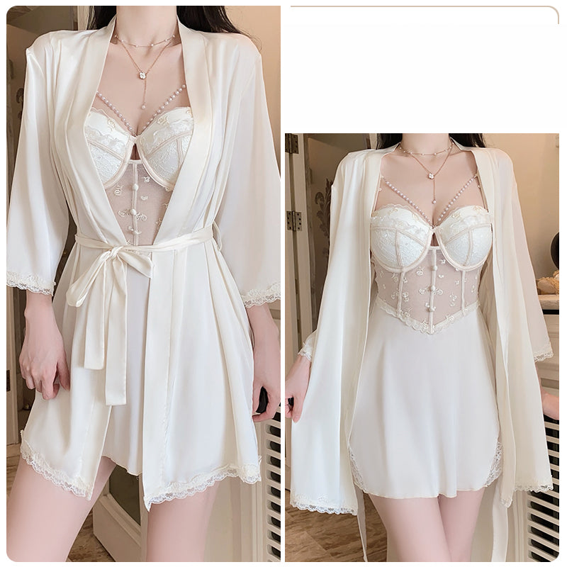 Champagne — Lace Butterfly Chemise
