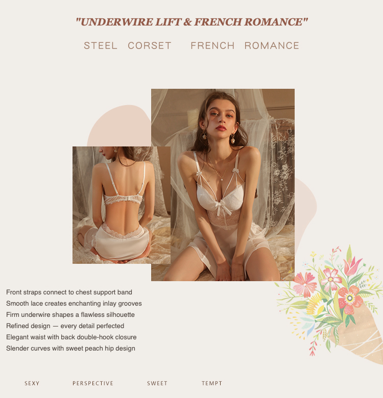 Underwire Lift & French Romance features