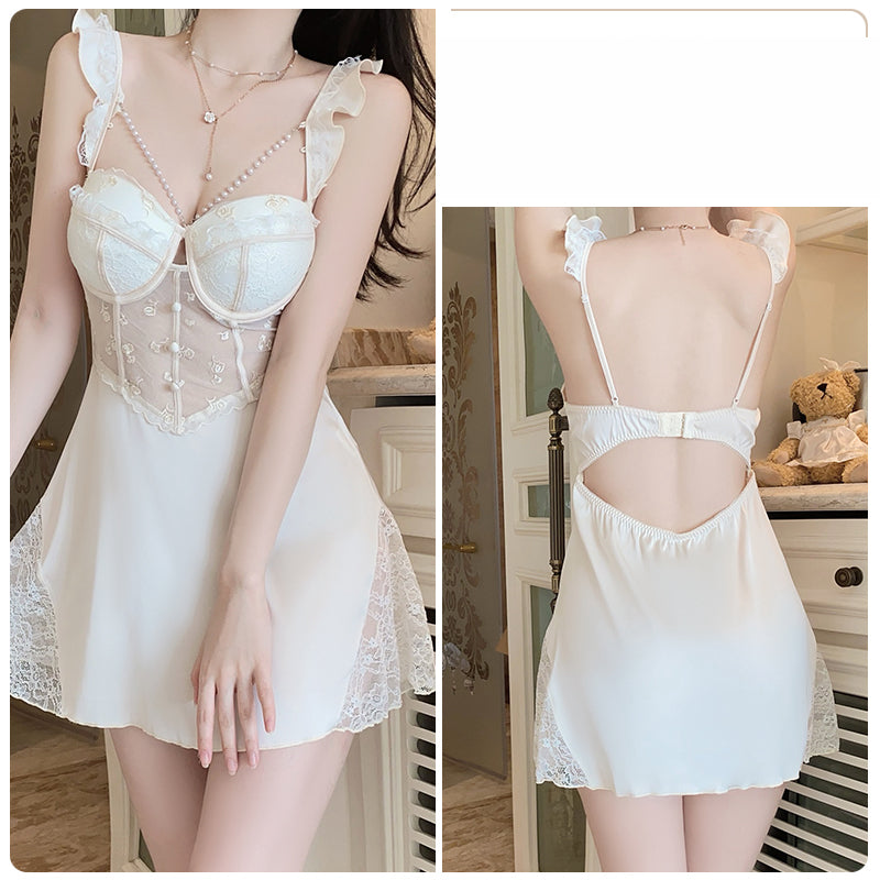 Champagne — Lace Butterfly Chemise