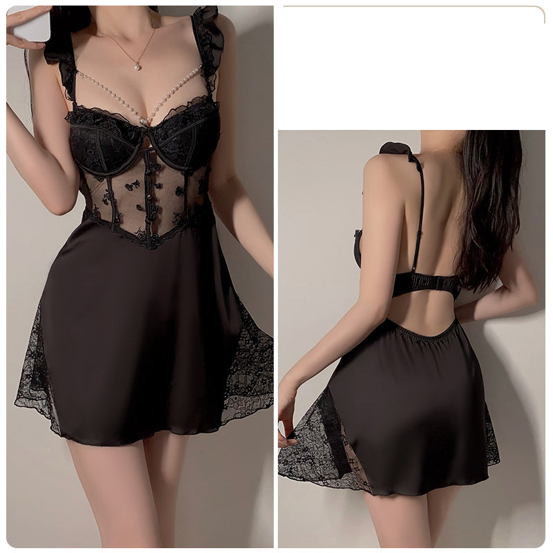 White — Lace Butterfly Chemise