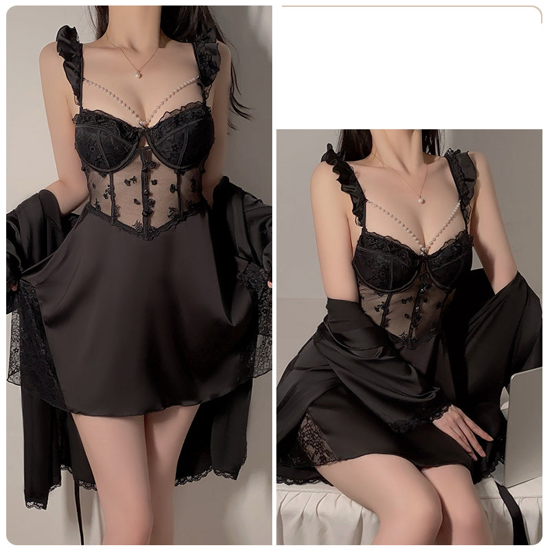 Taro Purple — Lace Butterfly Chemise